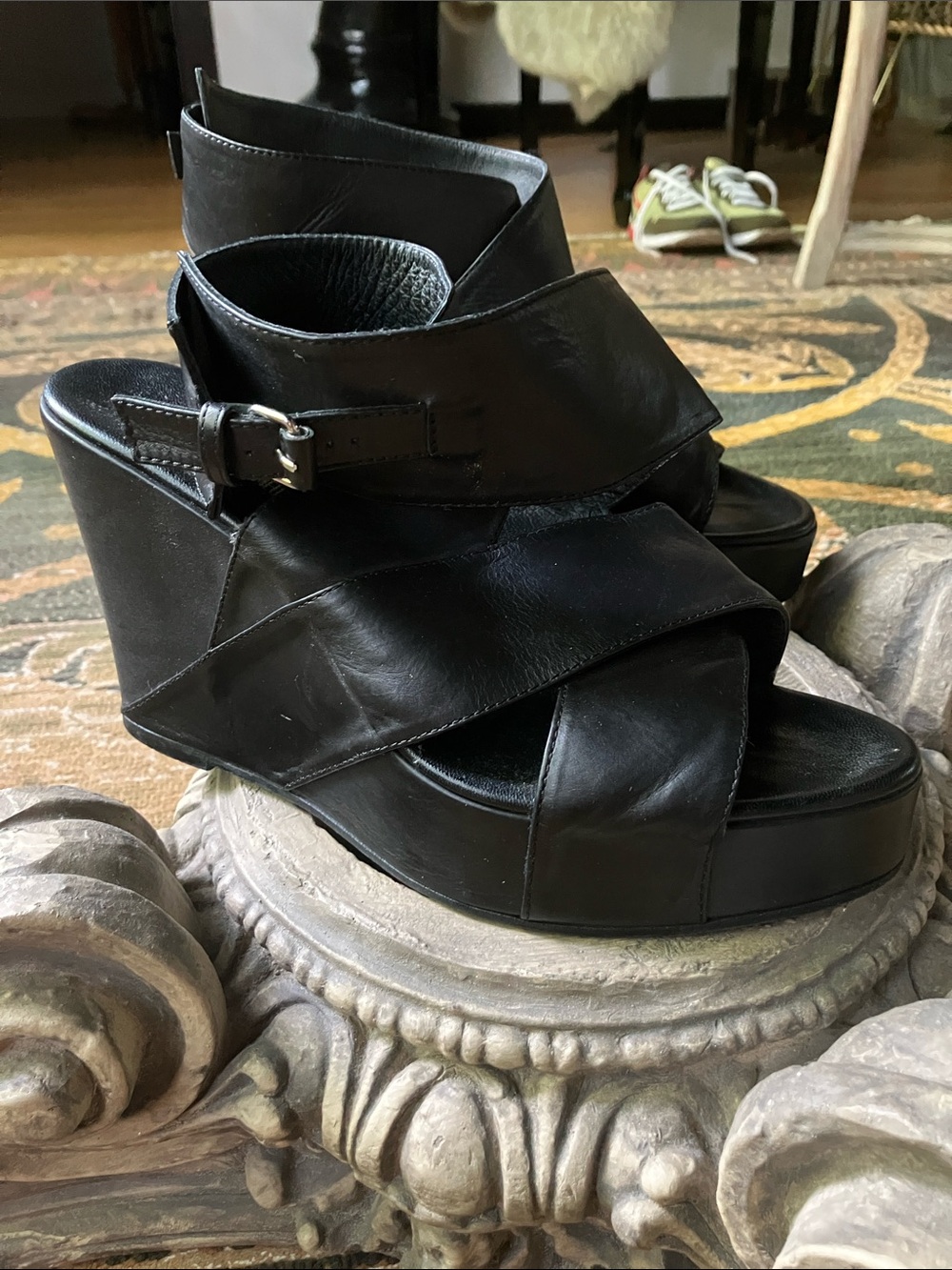 Anne Demeulemeester platform ankle wrapped sandal - Picture 2 of 5